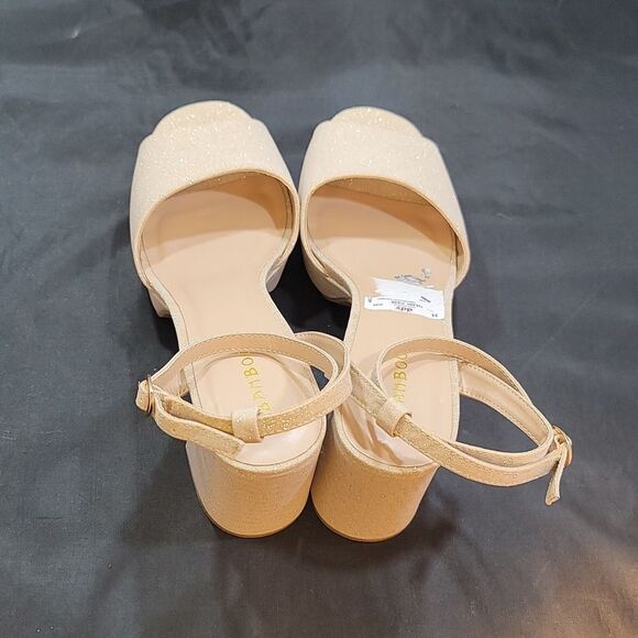 BRAND NEW BAMBOO BLOCK-HEEL ADJUSTABLE BUCKLE CLOSURE OPEN-TOE SANDAL - Picture 5 of 15